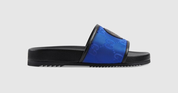 blue gucci sandals