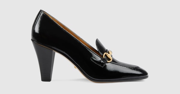 gucci heeled loafers