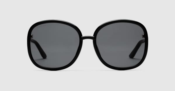 GUCCI ホワイト ラウンドフレーム サングラス 819571_J0740_1012_001_100_0000