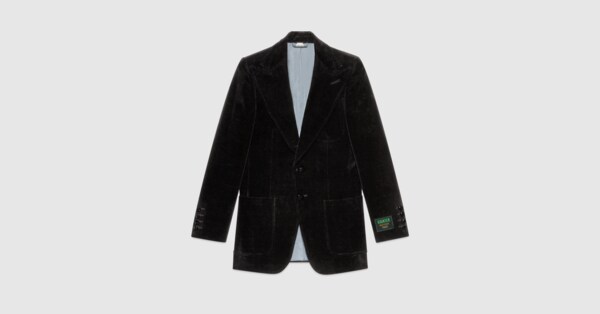 Gucci Velvet jacket with Gucci label. 2