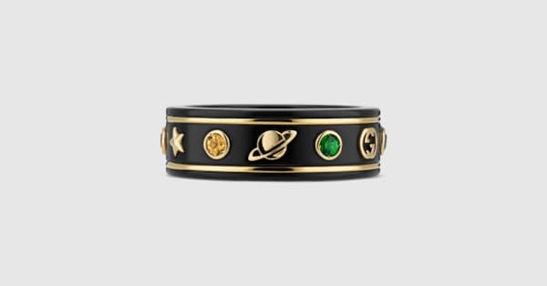 Gucci ゴールドトーンリング サイズ8 GUCCI” ロゴ リング ゴールドトーン | GUCCI公式