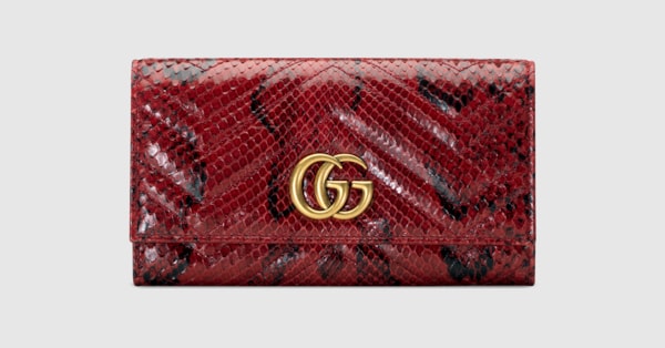 red wallet gucci