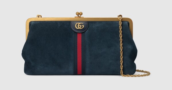 ophidia embroidered medium shoulder bag