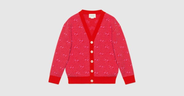 children's gg wool cardigan