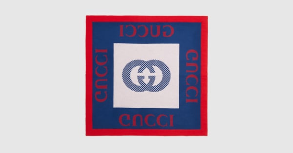 Gucci Baby Gucci logo wool blanket. 2
