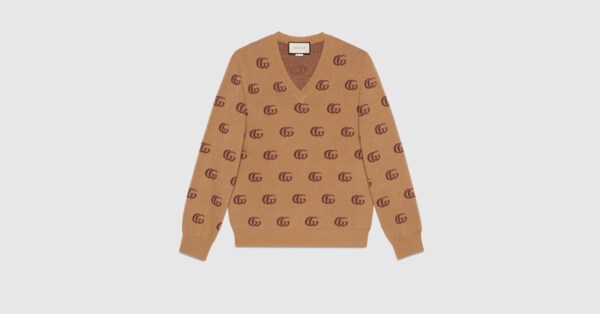 gucci v neck jumper