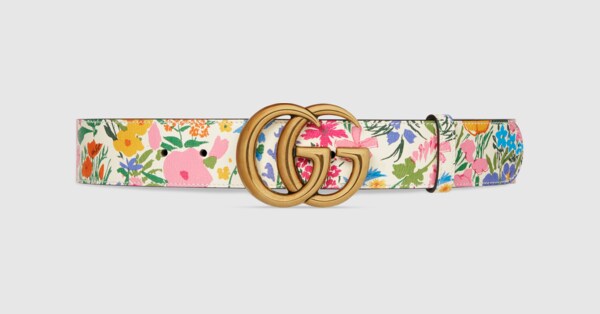 gucci marmont belt silver