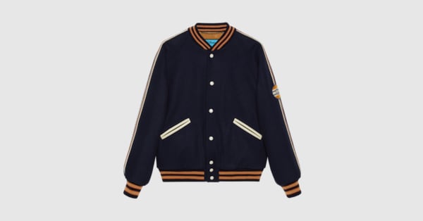 Gucci Disney x Gucci Donald Duck felt bomber jacket. 9