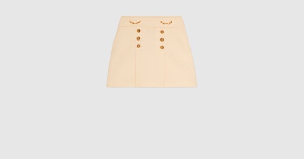 tan gucci skirt