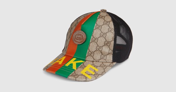 Gucci Children's 'Fake/Not' baseball hat. 5