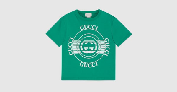 Gucci Children's Gucci disk print T-shirt - 586167XJC7O3232