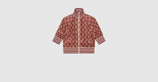 Gucci GG Supreme print silk jacket. 7