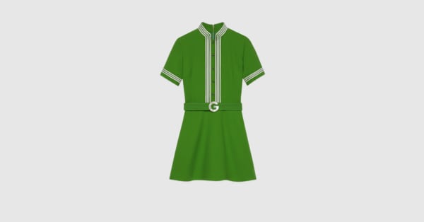 Gucci Light wool crêpe dress. 7