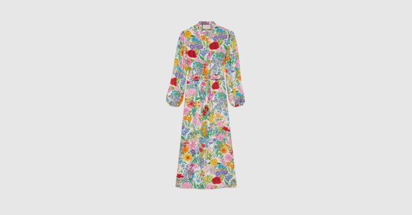 gucci print dress