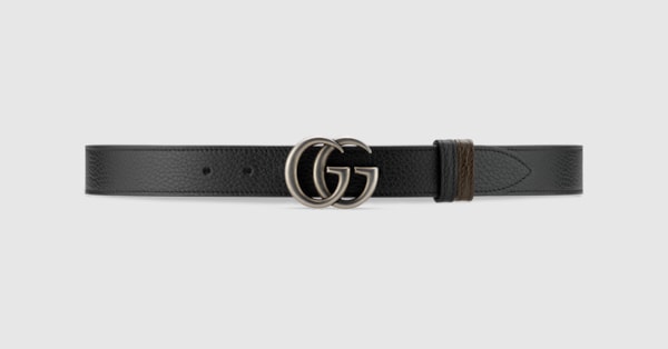 Gucci GG Marmont reversible thin belt. 9