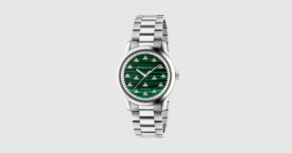 G-タイムレス〕オートマティック ウォッチ（38 mm） ・ブラック ラバー