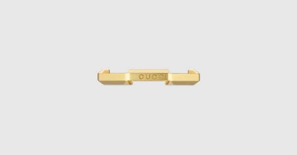 Gucci Link to Love mirrored ring in 18k yellow gold | GUCCI® US