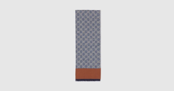 Gucci GG cotton jacquard stole. 1