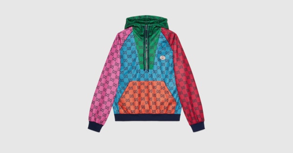 Gucci multicolor hoodie hotsell