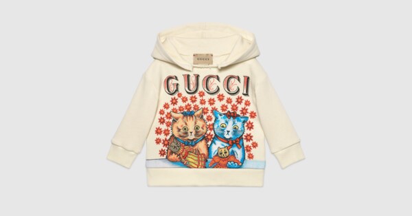 baby sweatshirt with gucci logo