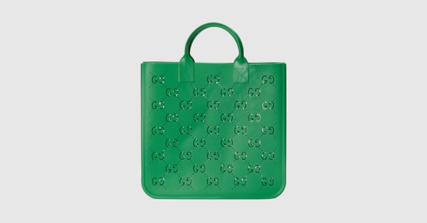 新品 GUCCI グッチ チルドレンズ GGトートバッグ グリーンラバー-