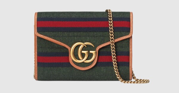 gucci marmont bolsa green