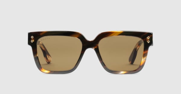 美品✨GUCCI Sunglasses Tortoiseshell Unisex Square frame sunglasses in dark tortoiseshell | GUCCI® US