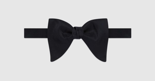 Nœud papillon en soie en bleu marine GUCCI® CA