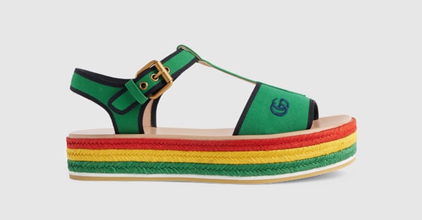 Gucci multicolor cheap bedlam sandals