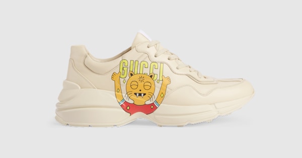 gucci butterfly trainers