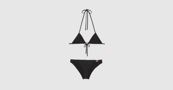 GUCCI ビキニ GG stretch jersey bikini in black | GUCCI® SI