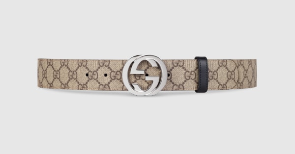 Gucci GG Supreme Web-striped Belt Bag in Natural for Men