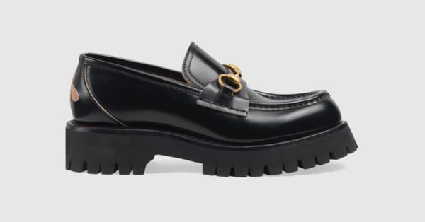 Gucci Mocassins cuir avec Mors et semelle crantée