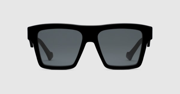 サングラス Gucci Occhiali Da Sole Quadrati Square frame sunglasses in black | GUCCI® US