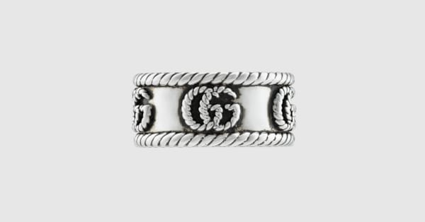 GUCCI ダブルGシルバーリング グッチ シルバージュエリーダブルG リング | GUCCI® JP