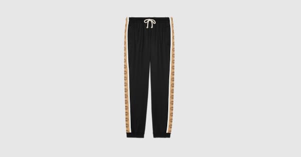 Gucci pants with stripe down sales the side