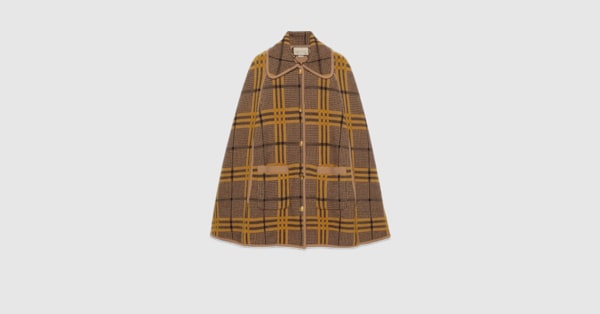 Gucci 双面针织羊毛斗篷. 10