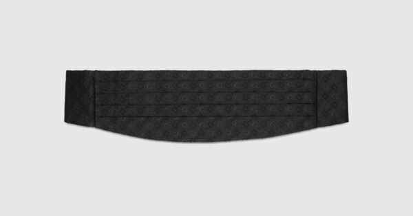 Gucci Wool silk Horsebit jacquard cummerbund. 4 Gucci Wool silk Horsebit jacquard cummerbund. 4