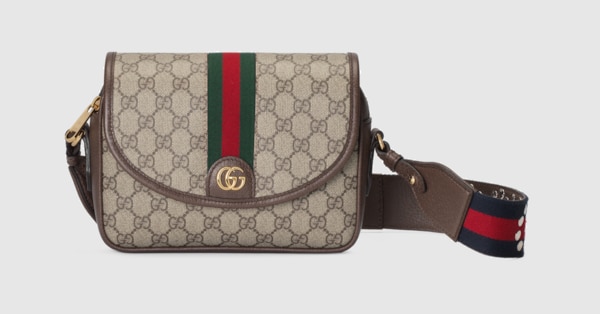 Ophidia small shoulder bag in beige and dark brown GG Supreme GUCCI Canada