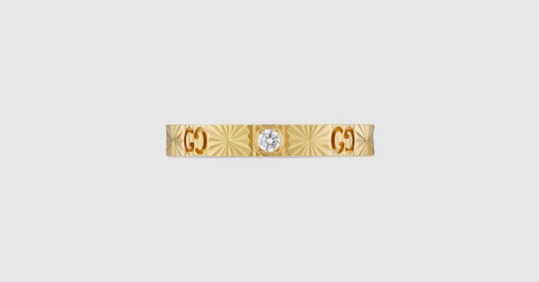 アイコン〕オンライン限定 ダイヤモンド付き 18K ハート リング