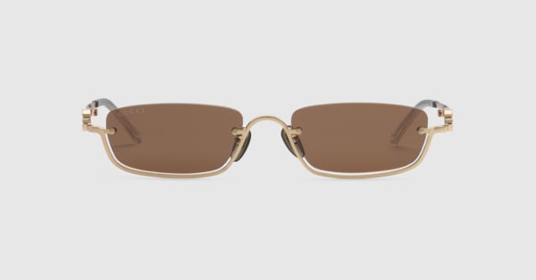 GUCCI サングラス Aurea ブラウン 中古・古着通販】GUCCI (グッチ) サングラス ブラウン｜ブランド
