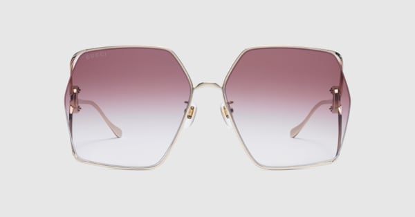 グッチ アイウェアオーバーサイズ スクエア サングラス | GUCCI® JP