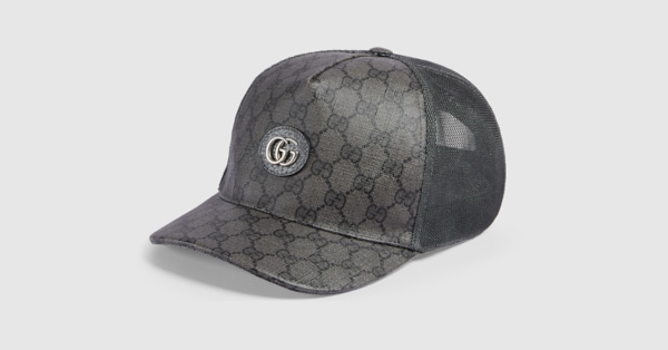 Gucci Original GG Canvas Baseball Hat with Web, Size XS, Blue