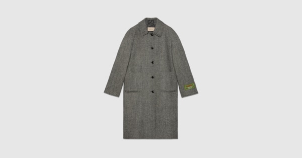 Gucci Reversible chevron GG wool coat. 10 Gucci Reversible chevron GG wool coat. 10