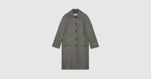 Gucci Reversible chevron GG wool coat. 10