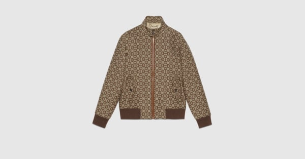 Gucci Horsebit jacquard wool jacket - 694157Z8AY19742