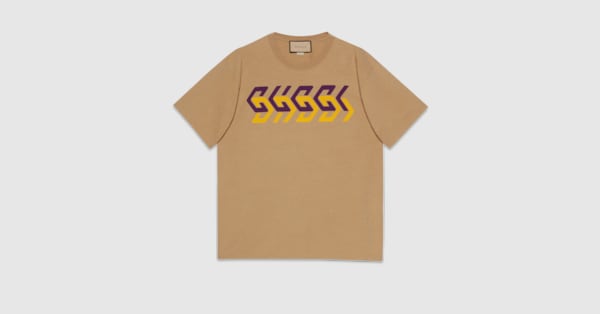 Gucci Cotton jersey T-shirt with Gucci print. 7