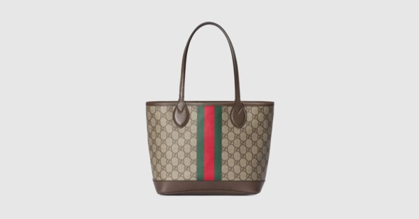 Gucci Ophidia Gg Supreme Original Tote Bag In Beige