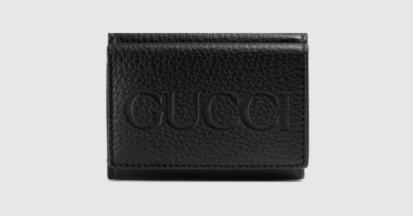 日本限定 GUCCI ロゴ ミニウォレットブラック＆ダークオレンジ