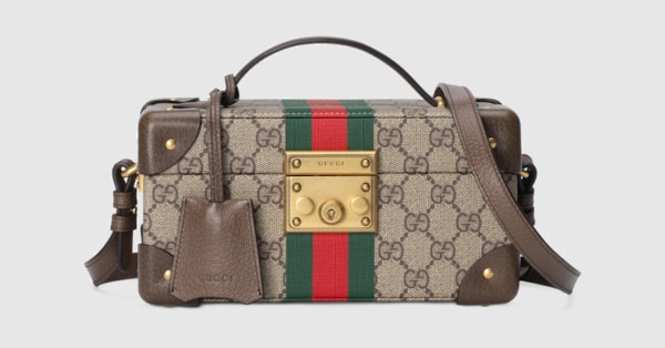Gucci Savoy〕スモール リジッド ジュエリーボックス ・ベージュ